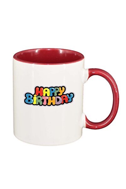 INOVATIX Cană albă personalizată, La mulți ani, roz interior, D388, INOVATIX®...