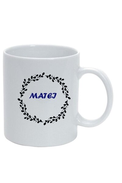 INOVATIX Cana alba personalizata, Nume, alb, D1090, INOVATIX®. 330ml