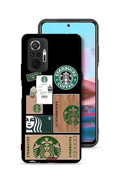 Tolwak غطاء حماية لهاتف شاومي ريدمي نوت 10 برو 4G ملصق ستاربكس