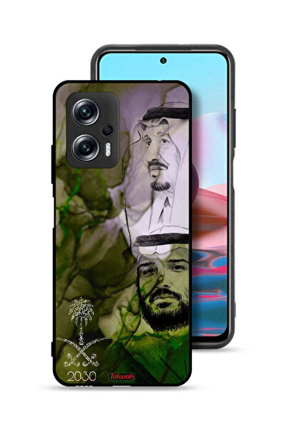 Tolwak غطاء حماية لهاتف شاومي ريدمي نوت 11تي برو بلس 5جي، رسم الملك سلمان وولي العهد محمد