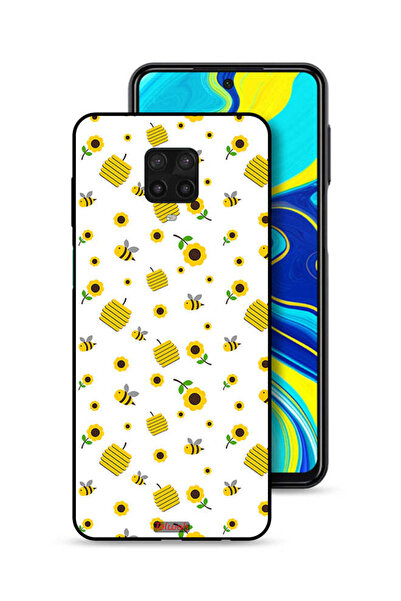 Tolwak غطاء حماية لهاتف شاومي ريدمي نوت 9S بنقشة عباد الشمس والنحل