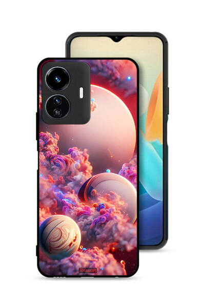 Tolwak غطاء حماية لهاتف Vivo Y77 5G بتصميم غيوم وفن تجريدي