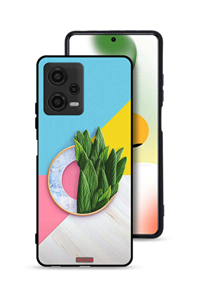 Tolwak غطاء حماية لهاتف Xiaomi Poco X5 بنمط أوراق تجريدية