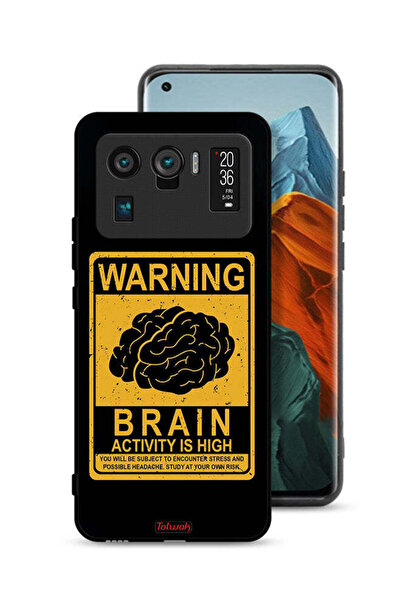 Tolwak غطاء حماية لهاتف Xiaomi Mi 11 Ultra تحذير من ارتفاع نشاط الدماغ