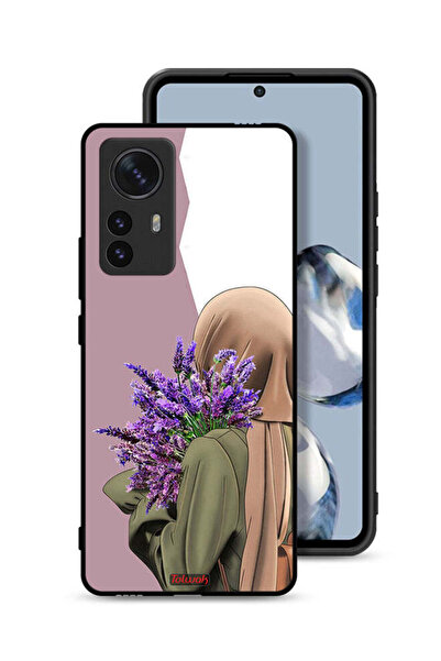 Tolwak Xiaomi 12X Protective Case Cover Holding Flower