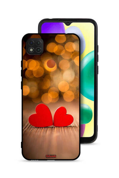 Tolwak Xiaomi Redmi 9C Protective Case Cover Two Beautiful Hearts