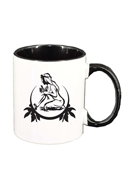 INOVATIX Cana alba personalizata, Zodie, interior negru, D155, INOVATIX®. 330ml