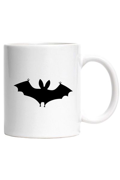 INOVATIX Personalized white mug, a bat - Halloween, INOVATIX®. 330ml