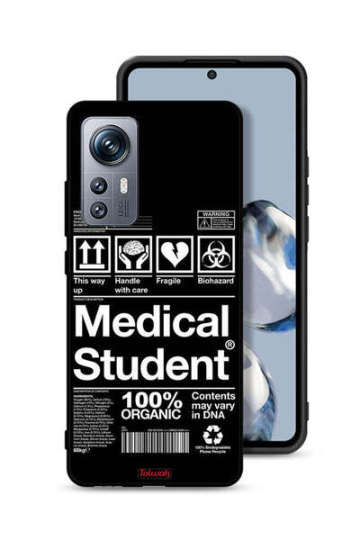 Tolwak غطاء حماية لهاتف Xiaomi 12S، ملصق طالب الطب