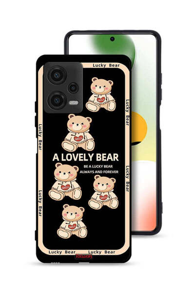 Tolwak غطاء حماية لهاتف Xiaomi Poco X5 - دب جميل