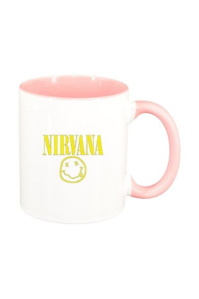 INOVATIX Cana alba personalizata, Nirvana, interior roz, D1444, INOVATIX®. 330ml