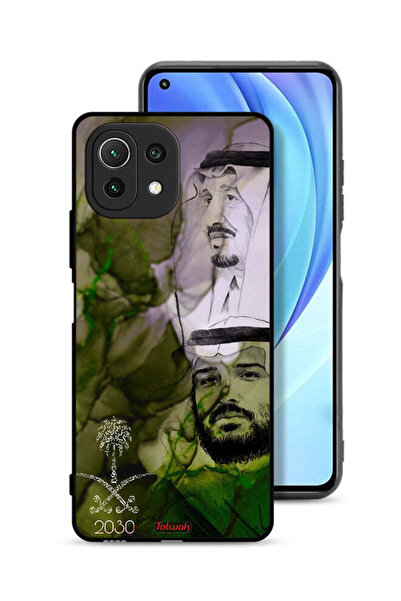 Tolwak غطاء حماية لهاتف شاومي مي 11 لايت - ملصق فني للملك سلمان وولي العهد محمد