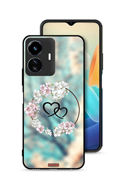 Tolwak غطاء حماية لهاتف Vivo Y77e 5G برسومات قلوب ورسومات خواتم