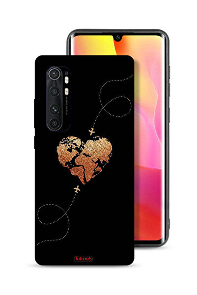 Tolwak غطاء حماية لهاتف شاومي مي نوت 10 لايت - طائرات تلامس القلب