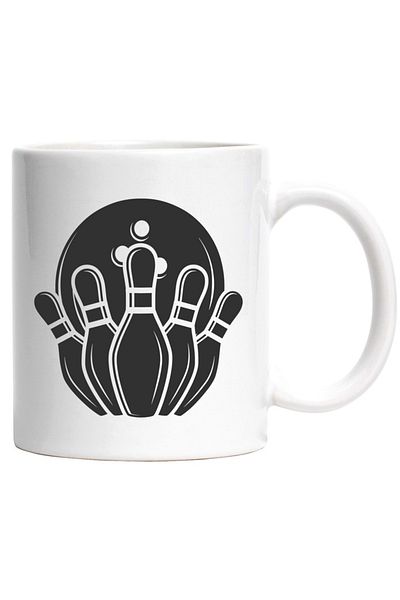 INOVATIX Personalized white mug, for bowling enthusiasts - game, INOVATIX®. 330ml