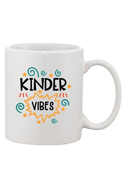 INOVATIX Персонализирана бяла чаша, персонализирани „Kinder вибрации“, INOVAT...