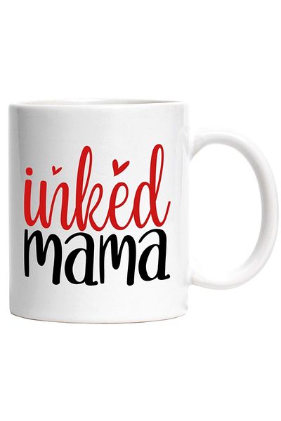 INOVATIX Personalized white mug, for tattooed mothers - heart ink, INOVATIX®. 330ml