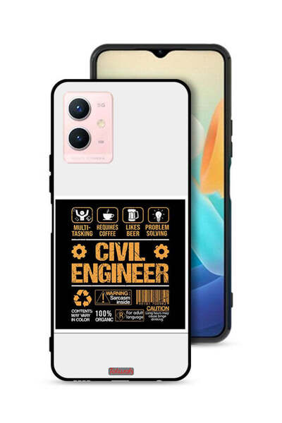 Tolwak غطاء حماية لهاتف Vivo Y33s 5G، ملصق مهندس مدني