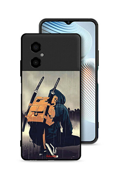 Tolwak غطاء حماية شاومي بوكو M4 5G بتصميم سيف ساموراي الرقمي