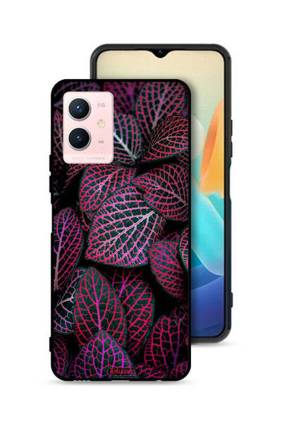 Tolwak غطاء حماية لهاتف Vivo Y33s 5G بنقشة أوراق سالجا