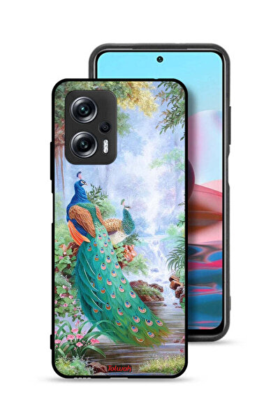 Tolwak غطاء حماية لهاتف Xiaomi Poco X4 GT بتصميم الطاووس