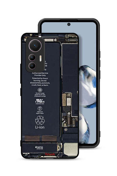 Tolwak غطاء حماية لهاتف Xiaomi 12 Lite بنمط دائرة الهاتف