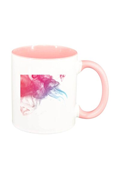 INOVATIX Cana alba personalizata, Colour, interior roz, D273, INOVATIX®. 330ml