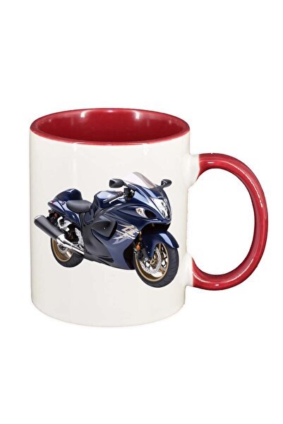 INOVATIX Cana alba personalizata, Motor, interior rosu, D44, INOVATIX®. 330ml