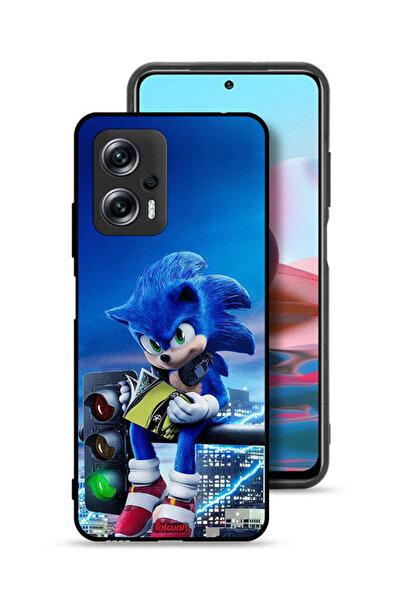 Tolwak غطاء حماية لهاتف شاومي ريدمي نوت 11T برو بلس 5G بطبعة سونيك ريدينج