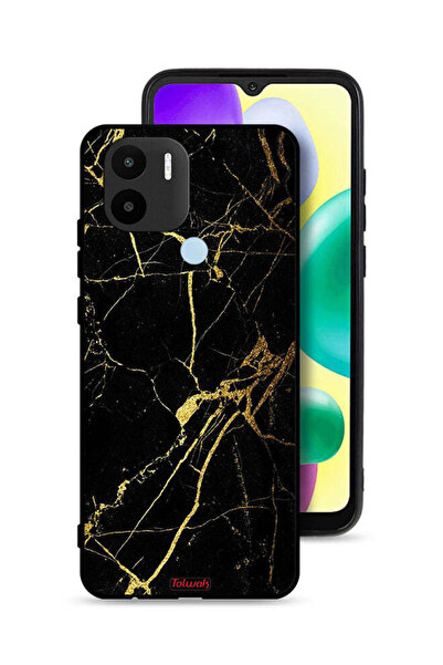 Tolwak غطاء حماية لهاتف شاومي ريدمي A1 بلس - رخامي متصدع