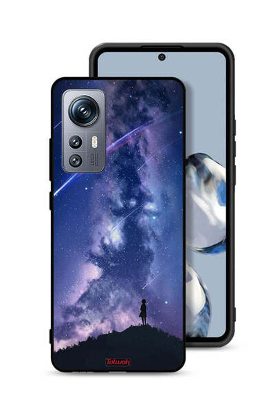 Tolwak غطاء حماية لهاتف Xiaomi 12S بنقشة نجوم متحركة