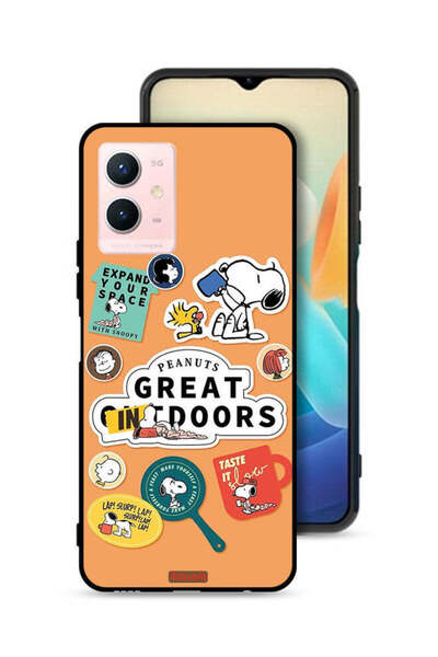 Tolwak غطاء حماية لهاتف Vivo Y33s 5G بملصقات الفول السوداني