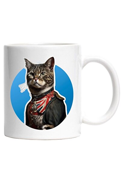 INOVATIX Cana alba personalizata, , Portret, Soldat, Anglia, Steag, Uniforma, INOVATIX®. 330ml