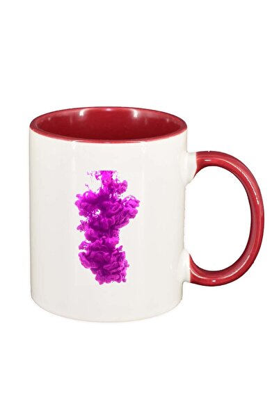 INOVATIX Cana alba personalizata, Colour, interior rosu, D274, INOVATIX®. 330ml