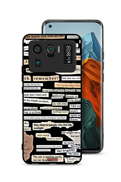 Tolwak Xiaomi Mi 11 Ultra Protective Case Cover Quotes Stickers