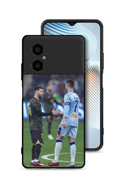 Tolwak غطاء حماية لهاتف شاومي بوكو M4 5G ميسي ورونالدو