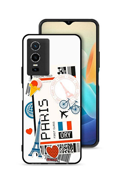 Tolwak غطاء حماية لهاتف Vivo Y76 5G، ملصق باريس