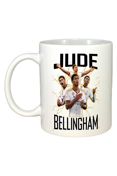 INOVATIX Εξατομικευμένη Λευκή Κούπα, Jude Bellingham Lightning, Λευκή Λαβή κα...