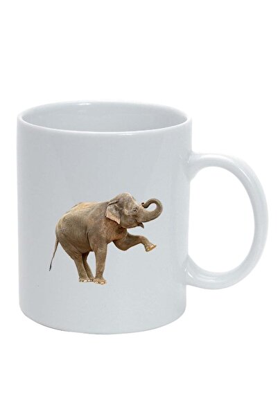 INOVATIX Cana alba personalizata, Elephant, alb, D421, INOVATIX®. 330ml