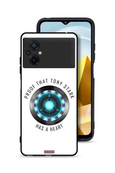 Tolwak غطاء حماية لهاتف Xiaomi Poco M5 4G دليل على أن توني ستارك لديه قلب