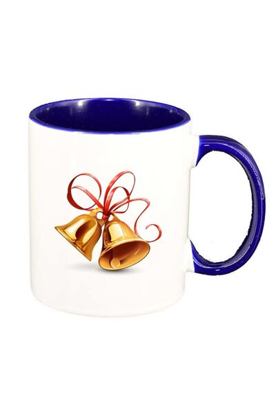 INOVATIX Персонализирана бяла чаша, Коледа, тъмносин интериор, D170, INOVATIX...