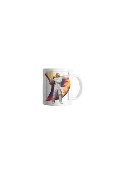 INOVATIX Personalized white mug, Astronaut Abstract In Space, INOVATIX®. 330ml