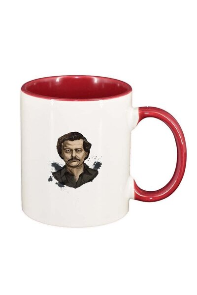 INOVATIX Εξατομικευμένη λευκή κούπα, Narcos - Pablo Escobar, σκούρο κόκκινο ε...