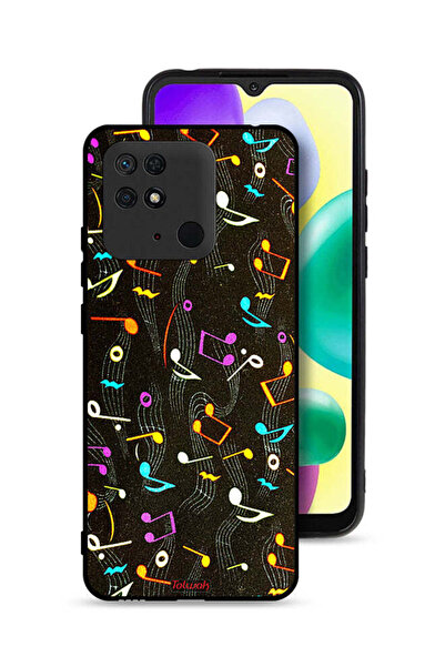 Tolwak غطاء الحماية Xiaomi Redmi 10C غطاء حماية Xiaomi 10C بنمط قماش الموسيقى