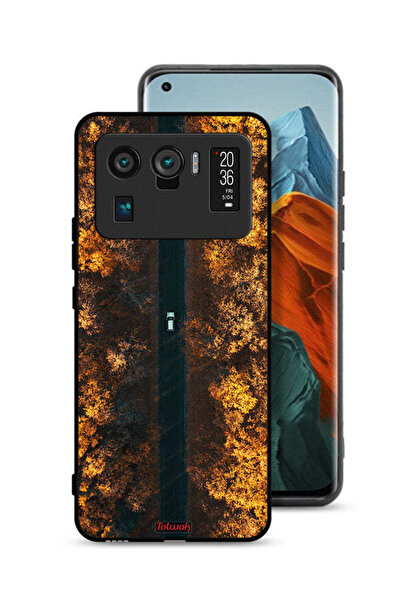 Tolwak غطاء حماية لهاتف شاومي مي 11 ألترا بتصميم طريق في أشجار الخريف