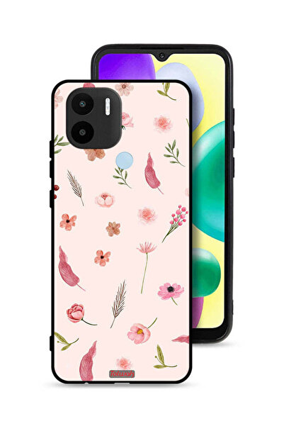 Tolwak غطاء حماية لهاتف شاومي ريدمي A1 بلس بنقشة أوراق وورود