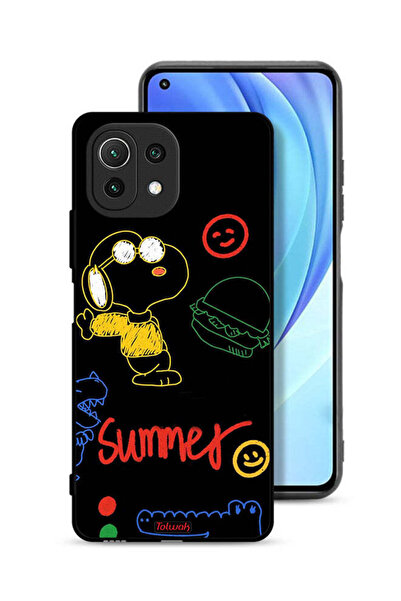 Tolwak غطاء حماية لهاتف شاومي مي 11 لايت، ملصق صيفي