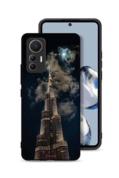 Tolwak Xiaomi 12 Lite Protective Case Cover Burj Khalifa In Night