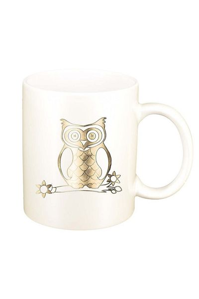 INOVATIX Cana alba personalizata, Owl, D964, INOVATIX®. 330ml
