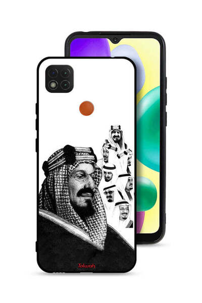 Tolwak غطاء حماية لهاتف شاومي ريدمي 9 سي، ملصق فني أبيض وأسود لملوك المملكة ا...